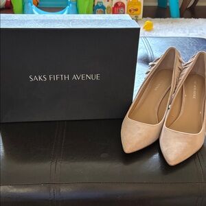 Saks Fifth Avenue Women's Beige Flats